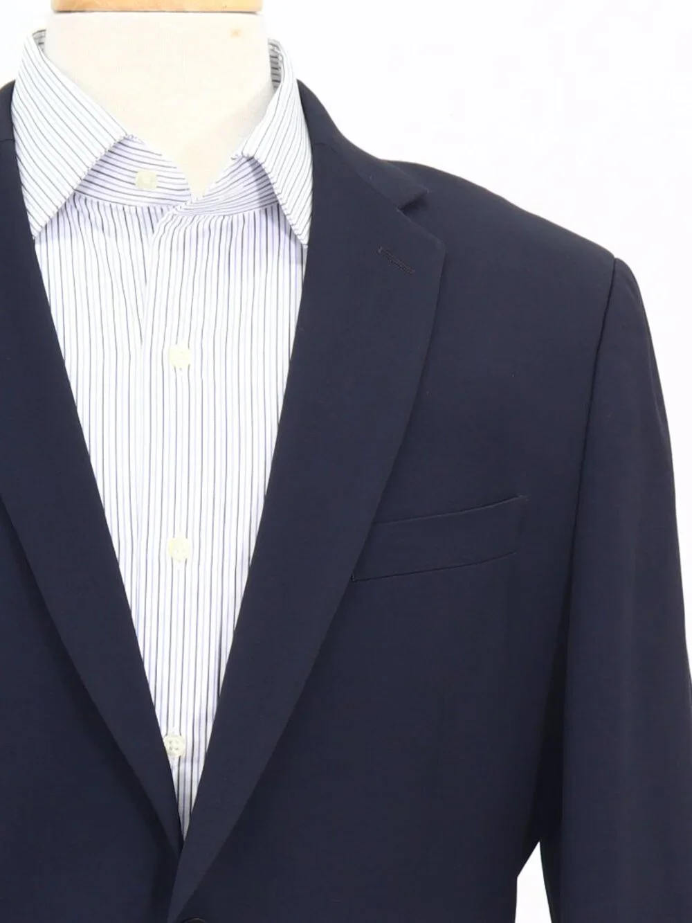 Banana Republic 42R Navy Blazer Sport Coat Jacket 2-Button Solid W782